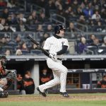 Neil Walker Bats with the Bronx Bombers